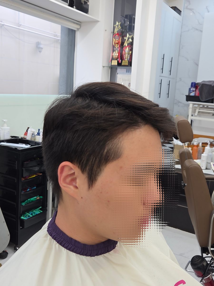 남성 가르마 스타일 - 명장동 미용실 호박넝쿨헤어